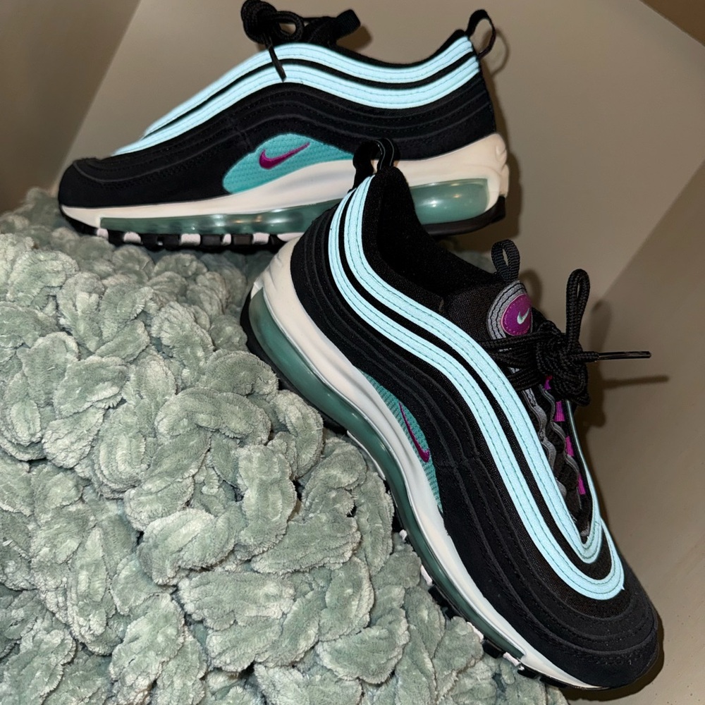 Nike Women’s Black, Light Blue & Teal Air Max 97 Sneakers